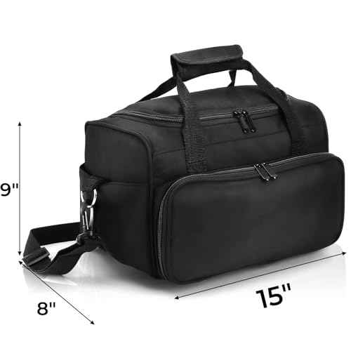 Hairstylist Travel Bag, Large Capacity Hairdresser Bag with Divider, Sturdy Barber Case Holder for Hair Stuff, Professional Cosmetology Organizer for Curling Iron Hair Straightener Supplies