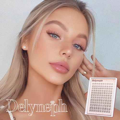 Brown Lash Clusters Wispy Natural Eyelash Clusters C Curl Cluster Eyelash Extensions Pesta?as Postizas Naturales 8-16mm Individual Lashes DIY Cluster Lashes at Home