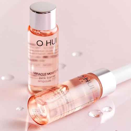 O HUI Miracle Moisture 777 Ampoules | Improves Skin Texture | Facial Soothing Serum | Moisturizer Daily Serum | Korean Skin Care | Ceramide, Glycerin, Peptide, Panthenol | Skin Glow | Travel essentials