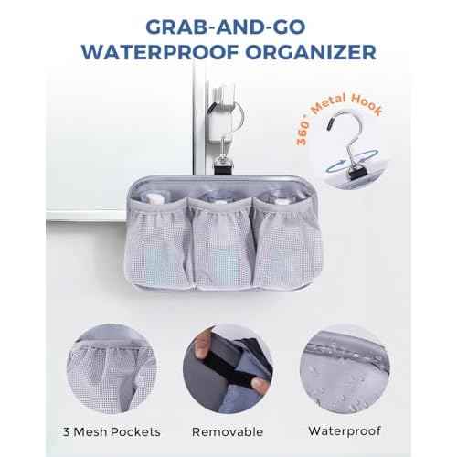 WANDF Toiletry Bag for Men, PU Leather Travel Organizer with Detachable Waterproof Hanging Pouch, Open-Flat Dopp Kit Shaving Bag with Wet Pocket for Travel Toiletries Accessories (Navy Blue)