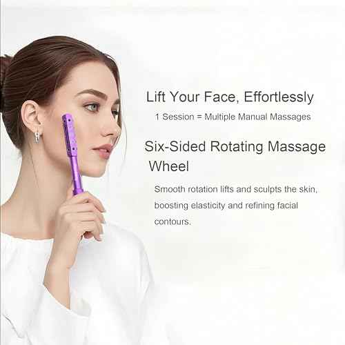 Beauty Sculptor Roller ? 30 Germanium Massage Nodes for Facial Massager & Glow | Compact Beauty Tool for Lifting and Skin Care,Facial Roller (Purple, 1 PCS)