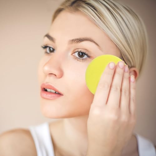 120 Count Compressed Facial Sponges, Face Cleansing Sponge for Estheticians Spa Wash Round Makeup Removal Sponge Pads for Women,Girls Compress Exfoliating Removal Sponge (Mix-Color)