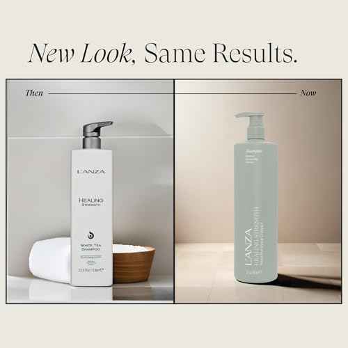 L'ANZA Healing Strength Shampoo For Dry, Damaged Hair, Daily Shampoo that Strengthens, Repairs Damage, Moisturizing, Boosts Shine, Gentle Cleanse, Color Safe Anti-Humidity, Sulfate Free