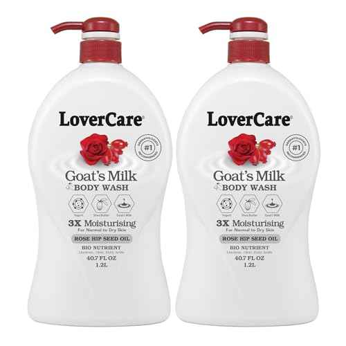 Goat's Milk Body Wash Shower Cream 40.7oz/1200ml - Rose Hip Seed Oil