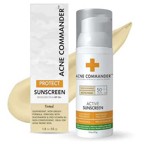 Breakout-Free Mineral SPF 50 Face Sunscreen ? Zinc Oxide, Non-Comedogenic Broad-Spectrum UVA/UVB Protection for Sensitive & Acne-Prone Skin | Lightweight, Hydrating, Matte Finish & Water-Resistant 52G