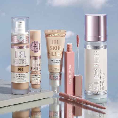 Revolution, IRL Filter Finish Concealer, Full Coverage, Oil-Free, Long-Lasting & Lightweight Formula, Infused with Hyaluronic Acid, Vegan & Cruelty-Free, C2, 0.21 oz