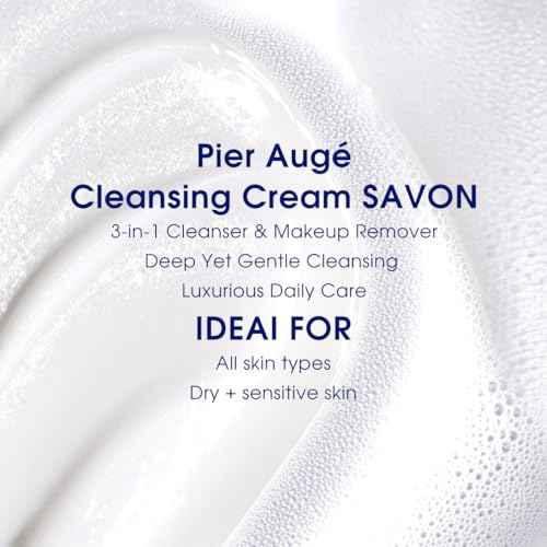 Pier Auge Savon Facial Cleanser, Hydrating Face Wash?Lauryl Glucoside, Trehalose,Hyaluronic Acid, Gentle Makeup Remover, Soothing Antioxidant for Glowing Skin, Gentle Face Cleanser(100ml/3.38 fl.oz.)