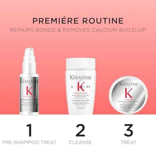 Kerastase Premiere Discovery Set For Damaged Hair - Repairing Mini Pre-Shampoo, Shampoo and Mask For Weakened and Damaged Hair Types, Hydrates, Controls Frizz and Strengthens