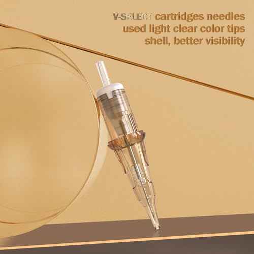 EZ Tattoo Cartridge Needles Assorted - 50Pcs #10 Mixed (7RM 9RM 11RM 13RM 15RM) Bugpin Curved/Round Magnum Tattoo Needles Cartridges for Tattoo Pen Machine Gun - V SELECT