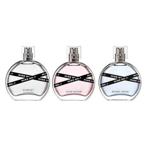 So¡¦? Miss Set - Perfumes for Women with Floral, Fruity and Vanilla Perfume Notes - 800 Sprays - Gifts for Women - 3 pcs Gift Set
