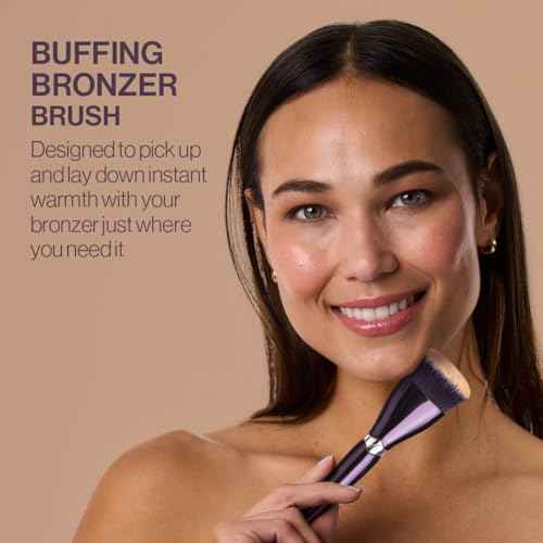 Anisa Beauty Buffing Bronzer Brush - Premium, Ultra-Soft Synthetic Fibers for Smooth, Flawless Bronzer Application - Ideal for Powder, Cream, and Liquid Formulas - Cruelty-Free, Vegan Makeup Brush
