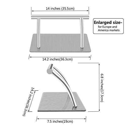 Kaleurrier Stainless Steel Footrest,Professional Mobile Foot Rest,Foot Pedal Parts for Barber Hairdressing Beauty Spa Nail Massage Salon Chairs