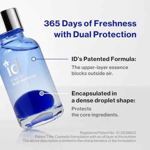 idplacosmetics EXO-V Plus Ampoule 1.01 fl.oz (30ml) ? Korean Microneedling Serum for Smoother, Plumper Skin, 99.9% 100.4 nm Encapsulated Exosome + NMN, for Microneedle Roller (250?m)
