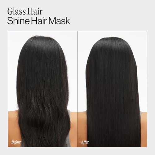 Eva NYC Anti-Frizz Hair Mask for Instant Shine - Argan Oil + Neem Oil - For High Gloss + Glassy Mirror-Like Shine - Nourishing Anti-Frizz Hair Product - Warm Vanilla Scent - 8.4 fl oz