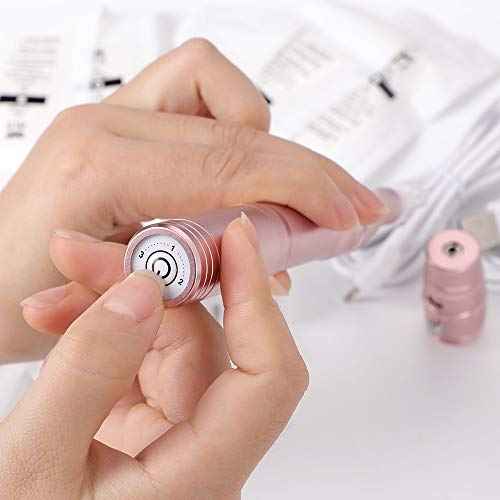 Charme Princesse Wireless Permanent Machine Makeup with 15pcs Needles Cartridges 5w Motor Tattoo Machine for Shading Eyeliner Lip Rose Golden EMK403-4