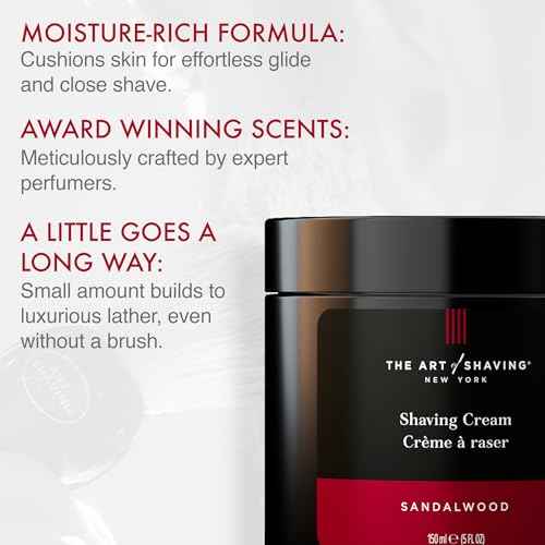 The Art of Shaving Icon Duo Kit ? Sandalwood Shaving Cream (5 oz) and Shaving Brush ? Prevents Shaving Burn for the Perfect Shave ? Suitable for All Skin Types