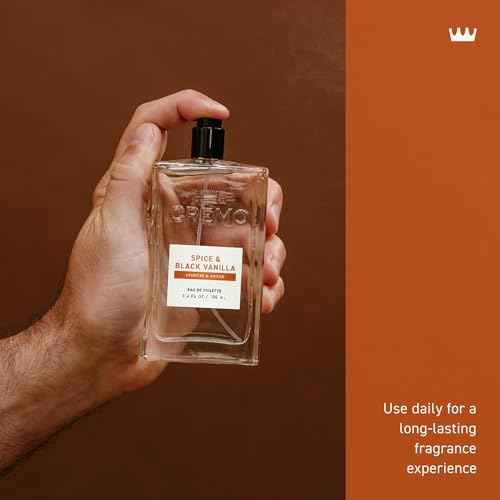 Cremo Cologne For Men - Spice & Black Vanilla Mens Cologne Spray, An Explosion of Vibrant Spices, Dark Woods and Black Vanilla, Multi-Layered Signature Men's Fragrances, 3.4 Fl Oz