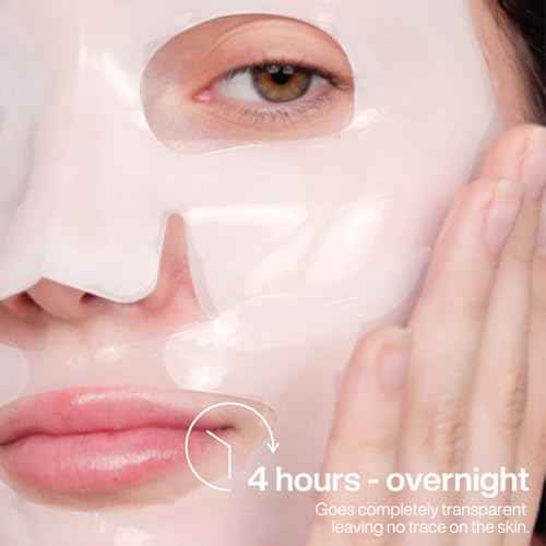 Sampar Hydrafuse Collagen 4 Hours or Overnight Mask ? Korean Skincare for Radiant, Smooth Skin | Anti-Aging Face Mask with Ultra-Potent Collagen to Reduce Wrinkles, Tighten Pores & Boost Glow (4-Pack)