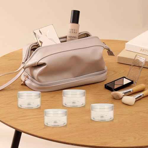 4 Pack 1 Oz (30ml) travel containers for creams Leak Proof with Labels