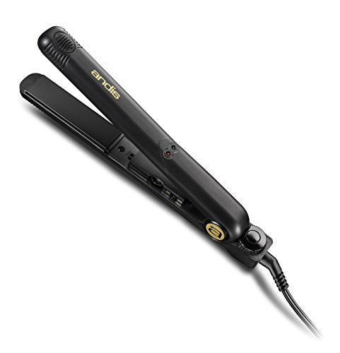 Andis 37685 Professional 1" 450ºF High Heat Ceramic Flat Iron with Dual Voltage & Auto Shut-Off, Black