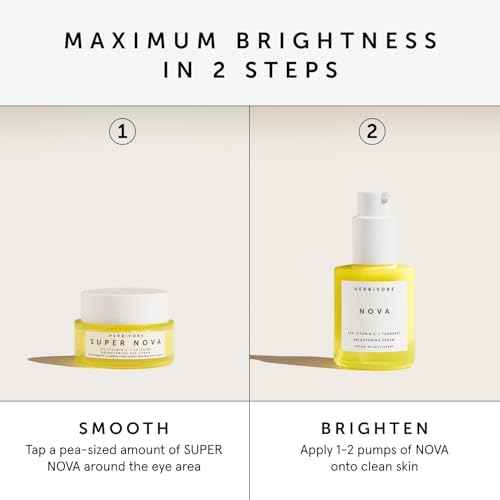 HERBIVORE Brighten + Awaken Set | Nova Serum + Super Nova Eye Cream