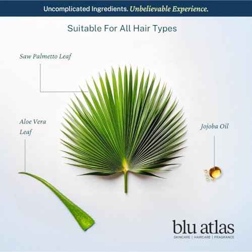 Blu Atlas Men's Natural Shampoo ? Organic, Sulfate-Free, Paraben-Free ? Deep Cleansing & Hydrating ? Classic Scent (Bergamot, Sage, Patchouli) ? Made in America? 32 oz