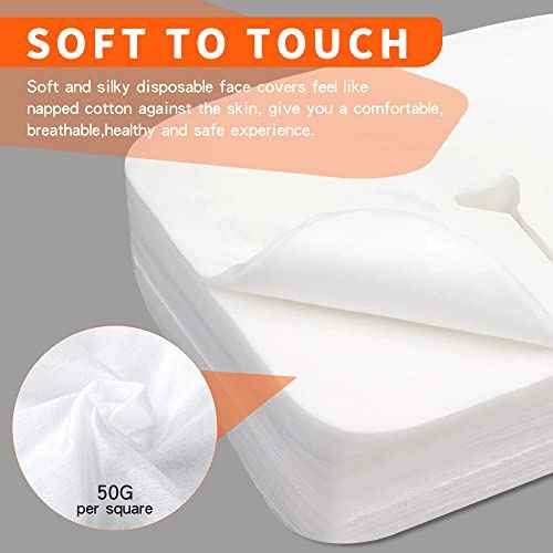 300 Count Disposable Face Cradle Covers, Massage Face Covers Medical-Grade Ultra Soft Large Headrest Covers for Massage Tables & Massage Chairs