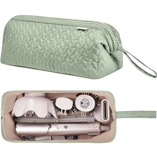 Shark Flex Style Case for Airwrap Hair Dryer Brush Revlon Hair Tools Travel Bag Carrying Case Flat Curling Iron Organizer (Sage Green)