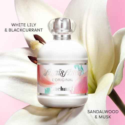 Cacharel Anais Anais, Eau de Toilette for Women, Floral, Green With Notes of White Lily & Musk