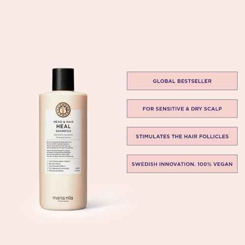 Maria Nila, Head & Hair Heal Beauty Bag, Shampoo/Conditioner/Argan Oil, Soothing Aloe Vera for dry & itchy scalps, 100% Vegan & Sulfate/Paraben free