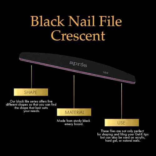 APR?S Apres Extend Gel 2-Pack with Curved Nail File and Nail Buffer - Gel-X Nail Care Set