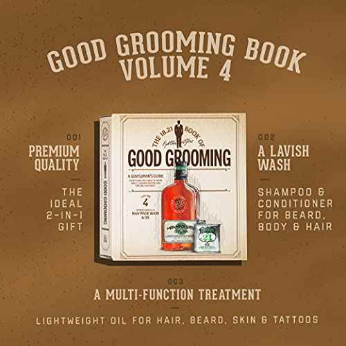 18.21 Man Made Men's Book of Good Grooming Gift Set