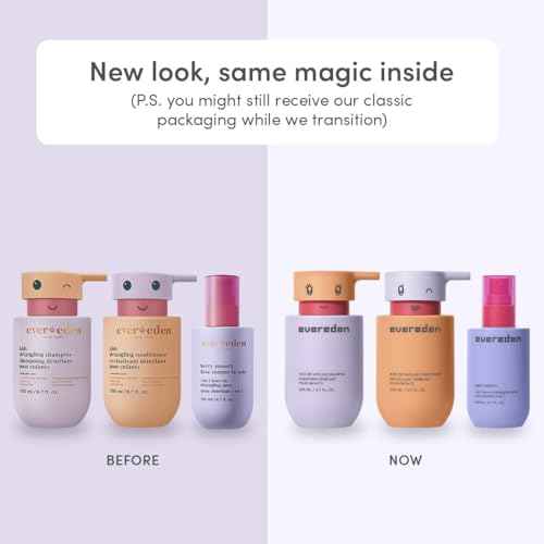Evereden Kids Complete Haircare Set: Hair Detangling Shampoo, Conditioner & Spray for Children Ages 3+ & Pain-Free Hair Brush, Plant Protein Peptides & Argan Oil, Vegan, Free from Sulfate and Paraben