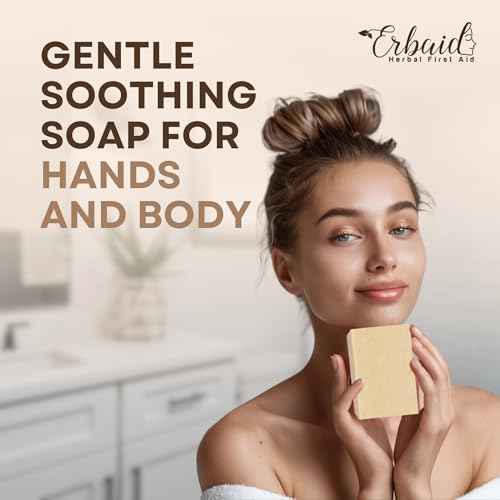 Oatmeal Soap ? Natural Oatmeal & Honey Goat Milk Bar ? Face & Body Wash for Eczema, Psoriasis, Dry, Itchy, Sensitive Skin Relief ? Unscented Soap Great for Kids, Babies ? Handcrafted, Made in USA