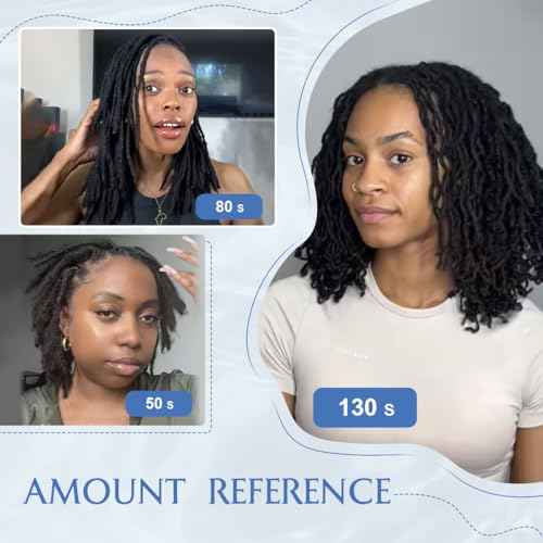18 inch Loc Extensions Human Hair, 50 Strands Permanent Dreadlock Extension Human Hair 0.4cm Width 100% Full Handmade Dreads Can Be Dyed and Bleached Curled dreads extensions