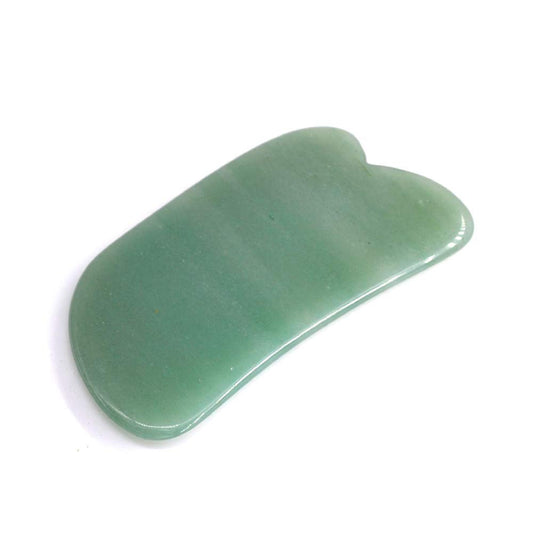 TOP SEWING Facial Gua Sha Tool for Chin Massage Tool Natural Jade Stone Gua Sha Board for Face SPA Acupuncture Therapy Trigger Point Treatment