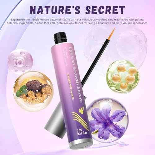 Premium Eyelash Growth Serum, Thicker, and Fuller Lashes, Non-Irritating Formula- Brown