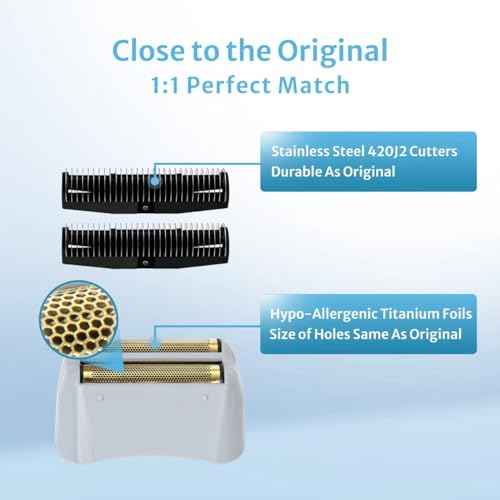 Foil Shaver Replacement Foil Compatible with Andis Foil Shaver TS1 (17150, 17235, 17220) and TS2 (17200), 1Pack
