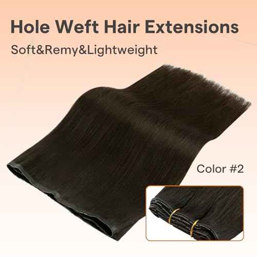 Full Shine Butterfly Weft Hair Extensions Human Hair 22 Inch Inviisble Pu Hole Weft Color Dark Brown Hand Tied Weft Hair Invisible Micro Bead Extensions For Women 100 Grams