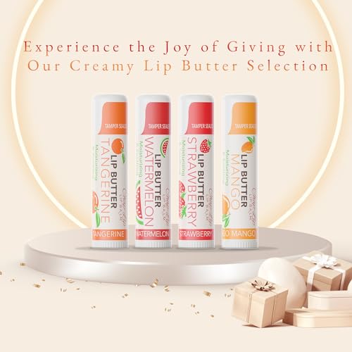 CHAP-LIP Original Lip Balm Hydrating Bulk Chap Stick with Fruit Flavors, Coconut Oil, and Cocoa Butter - Lip Therapy Pack for Men and Women - Gift Set Made in the USA, 24 Pack