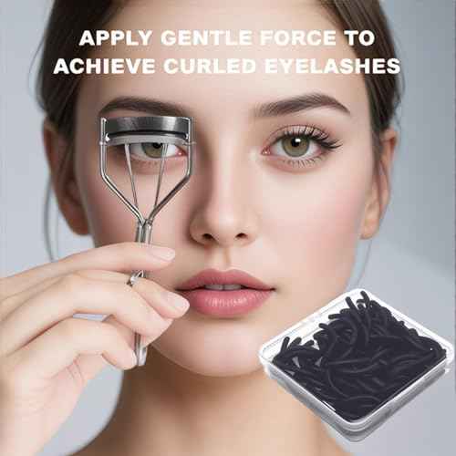 80Pack Fit for Tweezerman Eyelash Curler Refills,High Elasticity Silicone Replacement Pad Compatible with Tweezerman Eyelash Curler,Gentle & Safe,Use with Eye Lash Curlers.