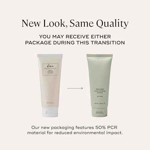 EVER Rebalance Gentle Purifying Cleanser ? Purifying Gel Cleanser with Salicylic Acid & Willow Bark for Oily Skin, Deep Pore Cleanse & Blemish Control, Clean-Formulated - 3.5 fl oz