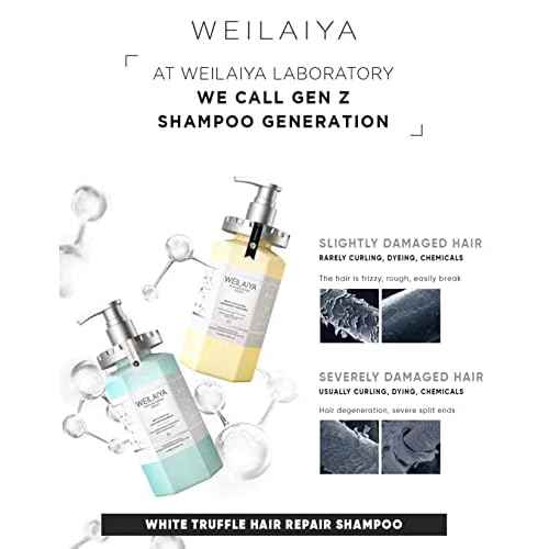 Weilaiya White Truffle Shampoo 450mL & Conditioner 450mL Unisex For All Types of Hairs (Frizz Control, Repair Damaged Hair, Anti-Aging Scalp, Nourishing, Moisturizing & Strengthening)