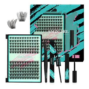 Lash Clusters Kit 320Pcs,100D DIY Individual Lashes Extension Kit,Lash Bond And Seal,Lash Remover For Eyelashes Extensions,Lash Applicator Tool For False Eyelash Cluster Kit At Home(D-Mix10-16mm)