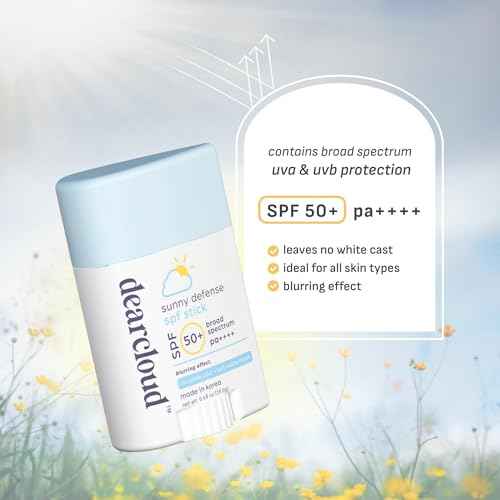 dearcloud Sunny Defense Sunscreen Stick SPF 50+ PA++++ ? Korean Sunscreen for Face & Travel Size (.68 oz)