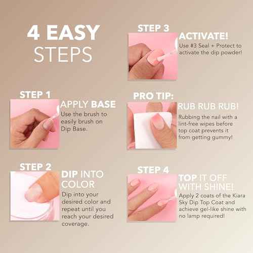 Kiara Sky French Manicure Dip Powder Starter Kit | Mini Size