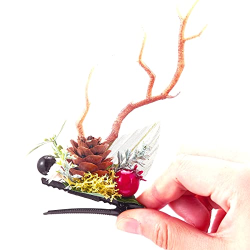 TOECWEGR Christmas Reindeer Antlers Headband Hair Clips Hair Hoop Girl Holiday Beauty Headdress
