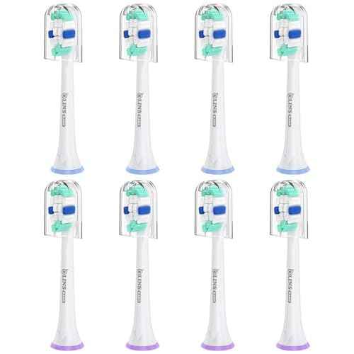 Replacement Brush Heads for Philips Sonicare Toothbrush Handles Toothbrush Heads for Sonicare (Pack of 8)