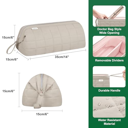 Hair Tools Travel Bag Organizer for Dyson Airwrap Case Holder Shark Hair Dryer Flex Style Airstraight Brush Revlon Attachments Carrying Case Flat Curling Iron Bags (Camel)