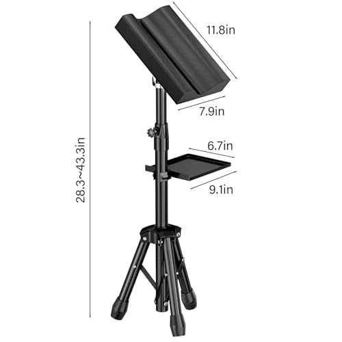 Armrest Stand with Tray Arm Leg Rest Tripod - Adjustable Height and Tilt, 180 Rotation Chair for Tattoo Studio Supplies